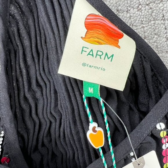 Farm Rio V-Neck Sequin Slip Dress - Picture 9 of 12